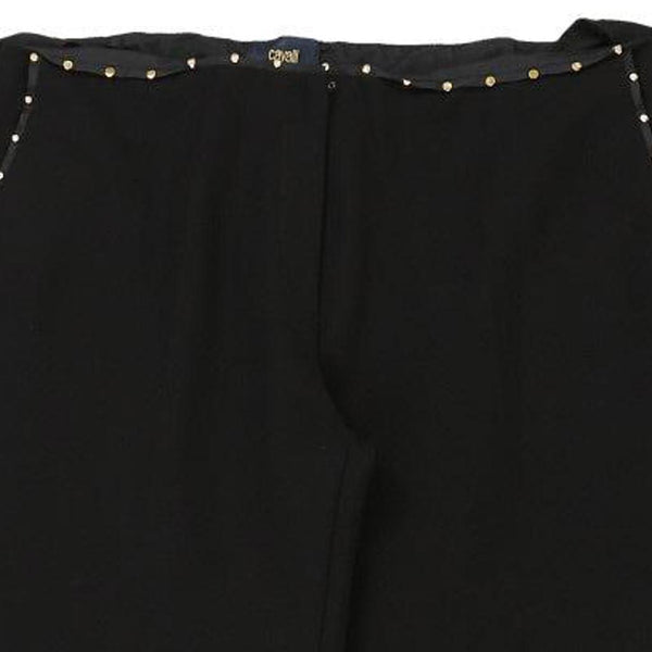 Vintage black Cavalli Class Trousers - womens 40" waist
