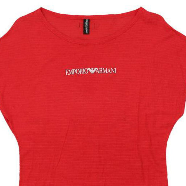 Vintage red Emporio Armani Midi Dress - womens medium