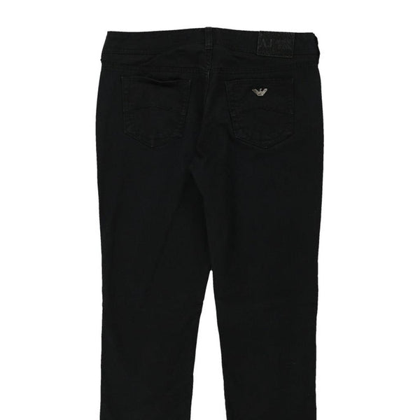 Vintage black Armani Jeans Trousers - mens 33" waist