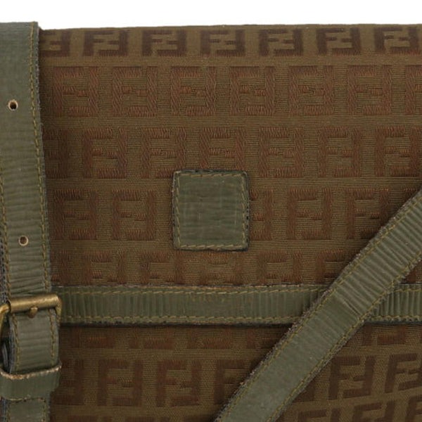 Vintage brown Monogram Print Fendi Crossbody Bag - womens no size