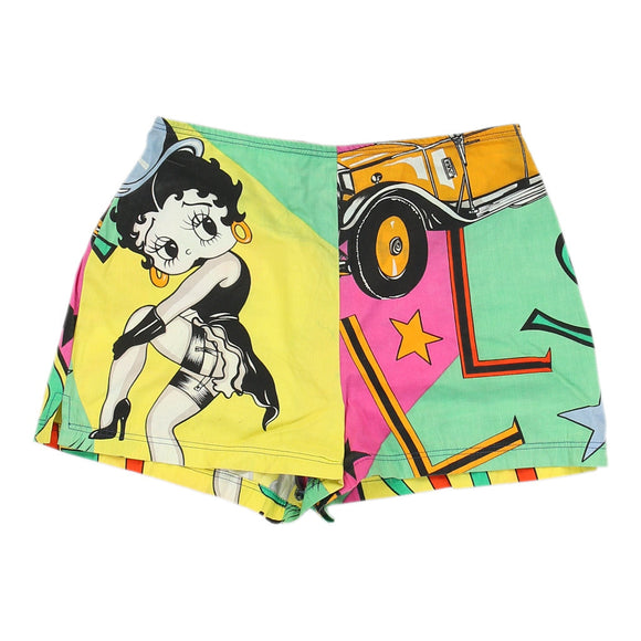 Vintagemulticoloured Betty Boop Versace Jeans Couture Shorts - womens 26" waist