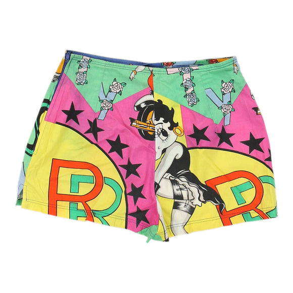 Vintagemulticoloured Betty Boop Versace Jeans Couture Shorts - womens 26" waist