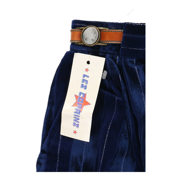 Vintageblue Les Copains Cord Trousers - womens 24" waist