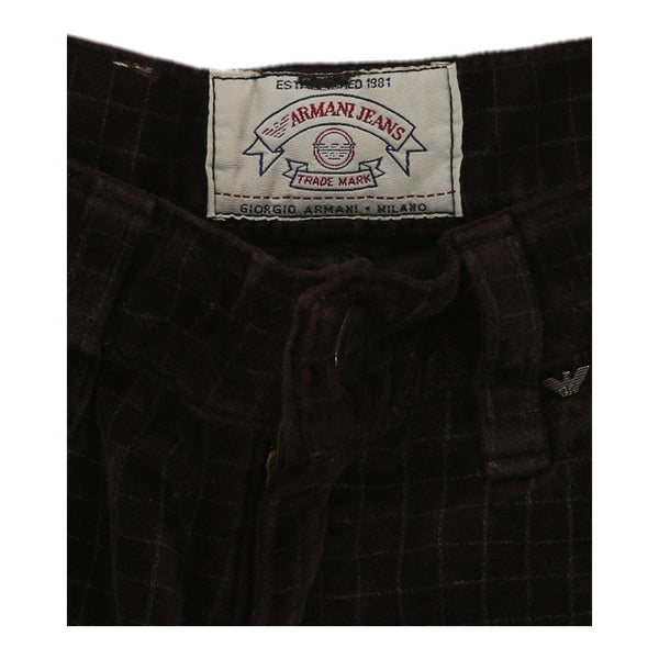 Vintagebrown Armani Jeans Cord Trousers - womens 26" waist