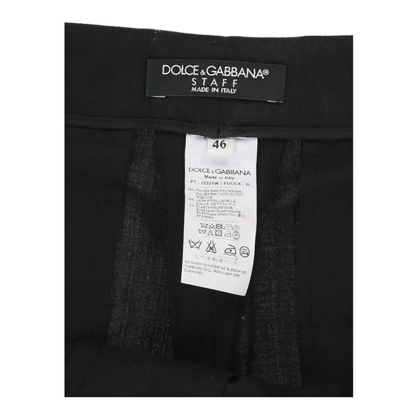 Vintageblack Dolce & Gabbana Trousers - womens 34" waist