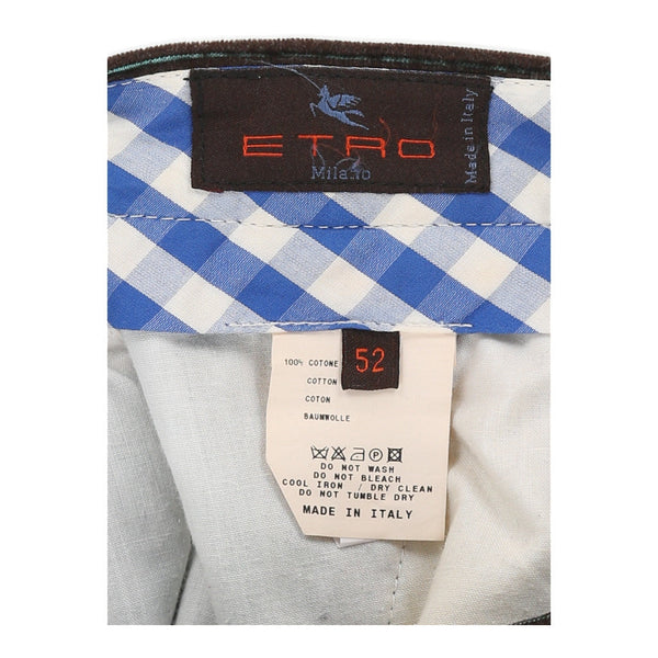 Vintagebrown Etro Cord Trousers - mens 36" waist