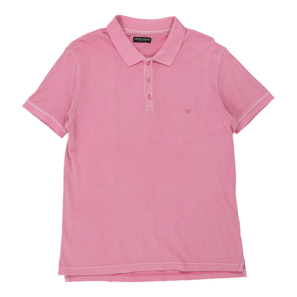 Vintagepink Emporio Armani Polo Shirt - mens medium