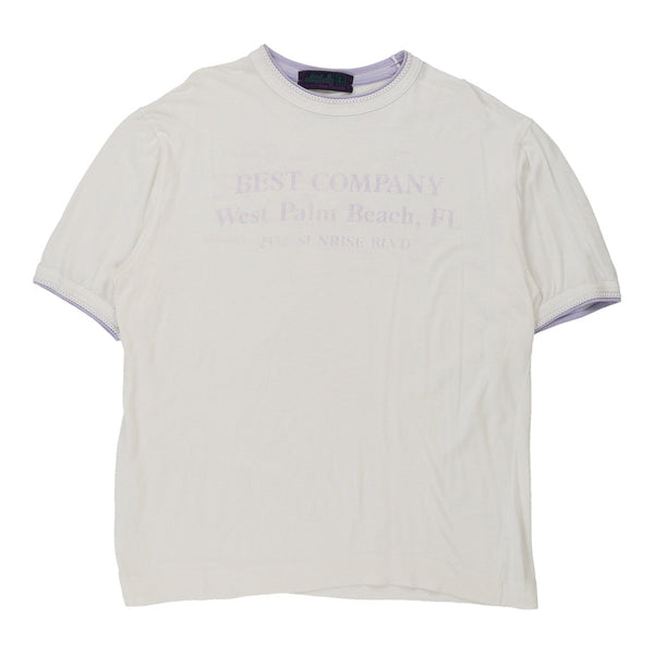 Vintagewhite Best Company T-Shirt - mens large