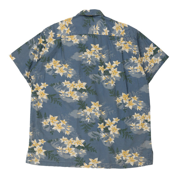 Vintageblue Trussardi Sport Hawaiian Shirt - mens x-large