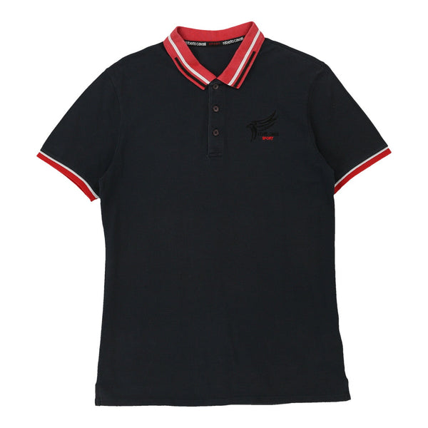Vintageblack Roberto Cavalli Sport Polo Shirt - mens small