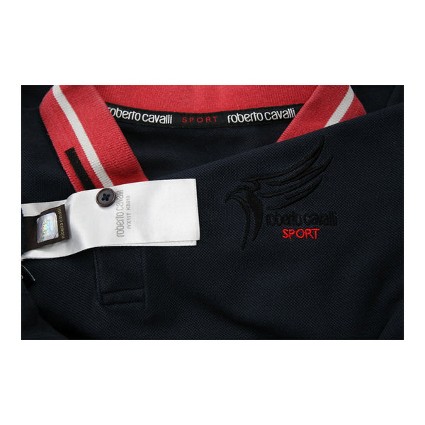 Vintageblack Roberto Cavalli Sport Polo Shirt - mens small