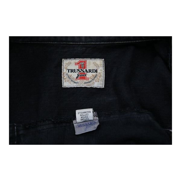 Vintageblack Trussardi Denim Jacket - womens medium