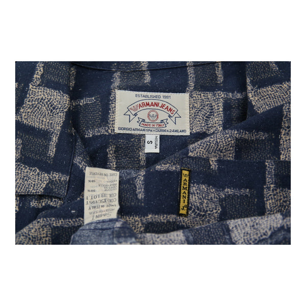 Vintageblue Armani Jeans Flannel Shirt - womens small