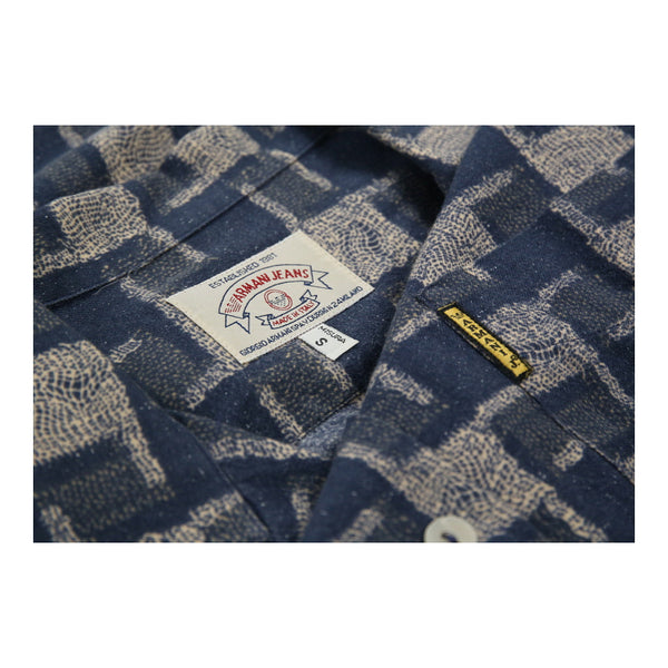 Vintageblue Armani Jeans Flannel Shirt - womens small