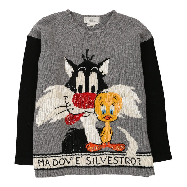 Vintagegrey Sylvester & Tweety Iceberg Jumper - womens medium