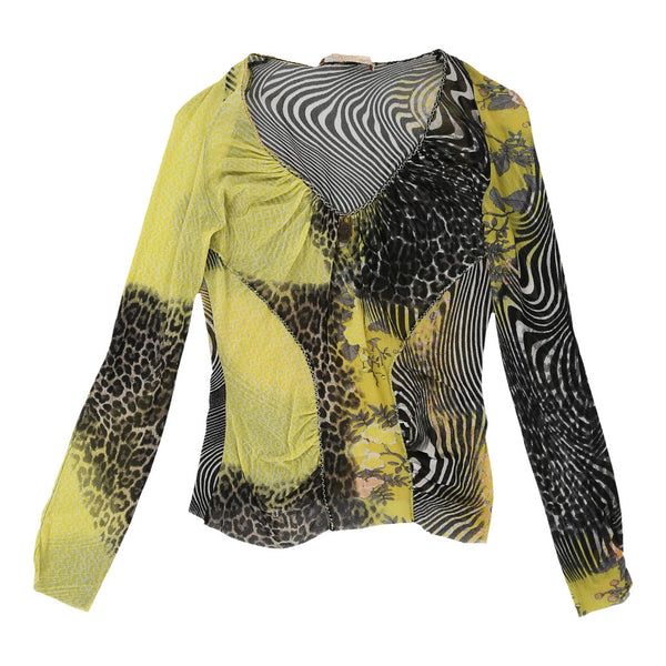 Vintageyellow Cavalli Class Mesh Top - womens small