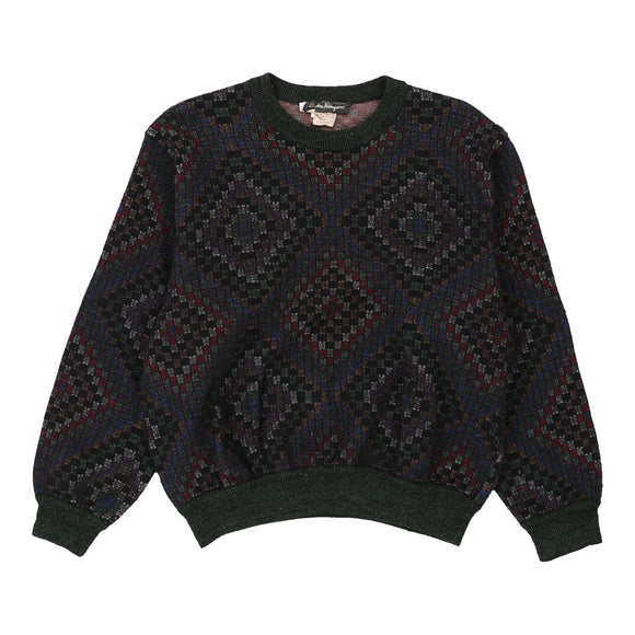 Vintageblack Salvatore Ferragamo Jumper - womens medium