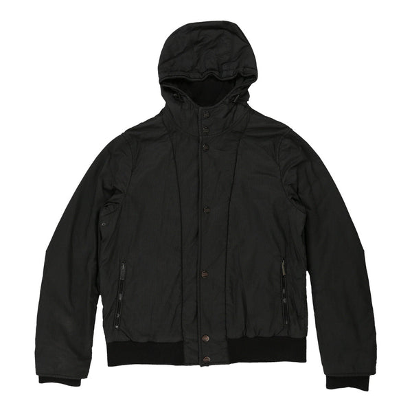 Vintageblack Armani Coat - mens medium