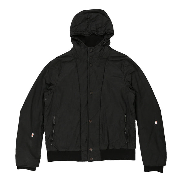 Vintageblack Armani Coat - mens medium