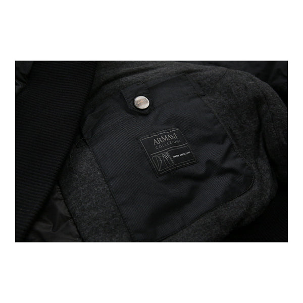 Vintageblack Armani Coat - mens medium