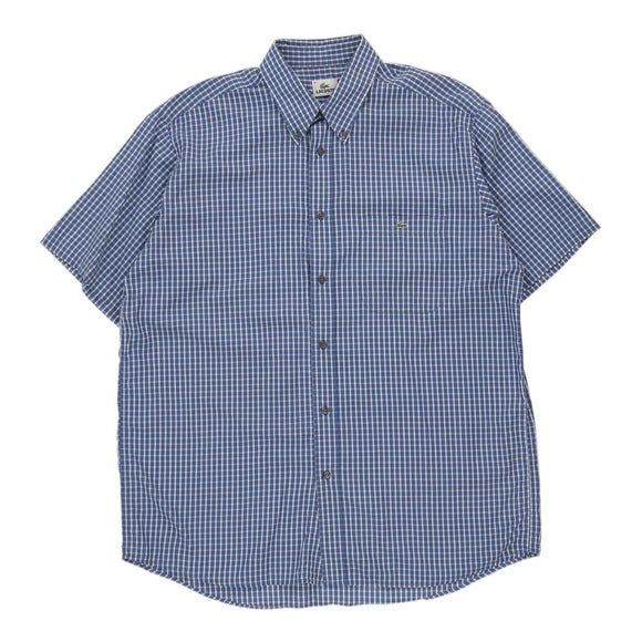 Vintageblue Lacoste Check Shirt - mens medium