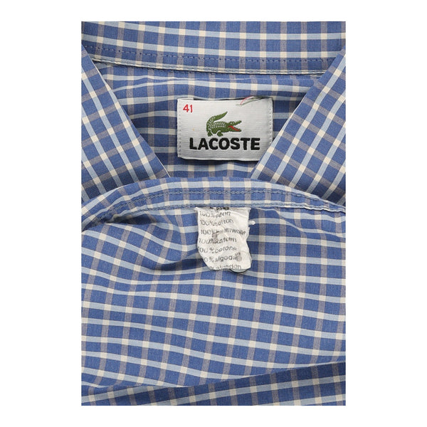 Vintageblue Lacoste Check Shirt - mens medium