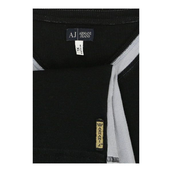 Vintageblack Armani Jeans Long Sleeve T-Shirt - mens x-large