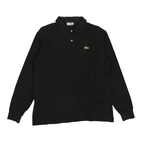 Vintageblack Lacoste Long Sleeve Polo Shirt - mens large