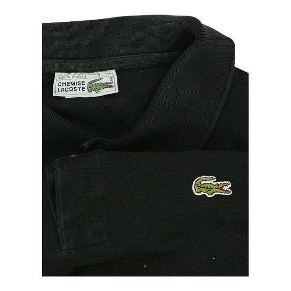 Vintageblack Lacoste Long Sleeve Polo Shirt - mens large