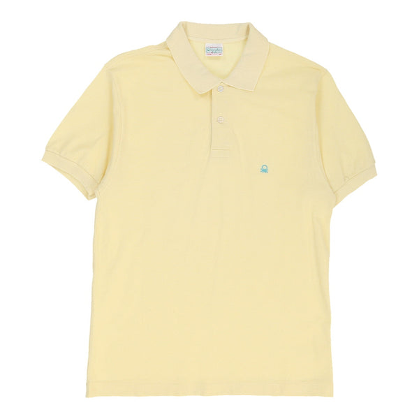 Vintageyellow Benetton Polo Shirt - mens medium