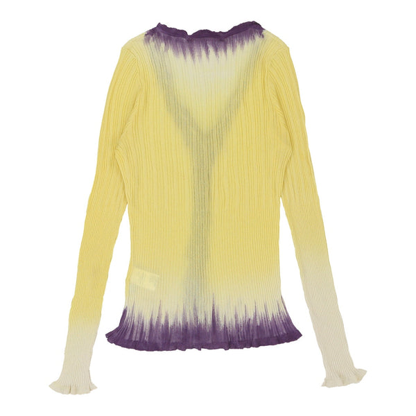Vintageyellow Roberto Cavalli Long Sleeve Top - womens medium