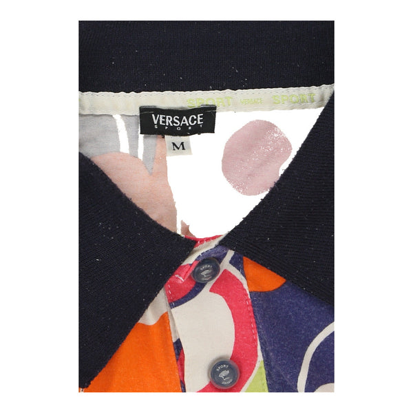 Vintagemulticoloured Versace Sport Polo Shirt - mens medium