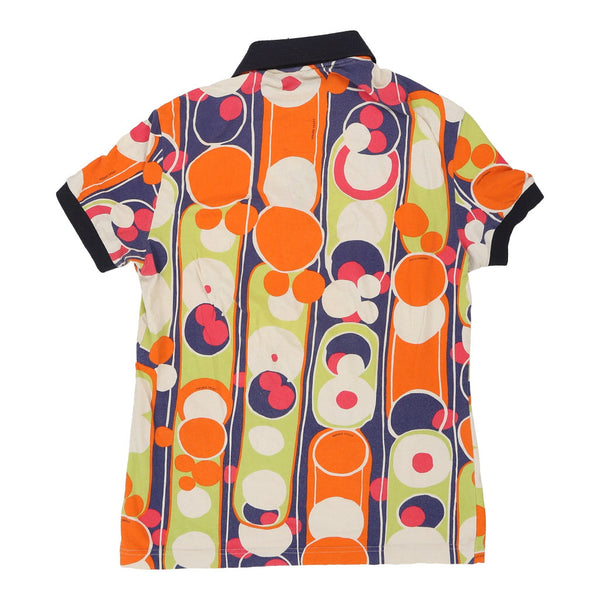 Vintagemulticoloured Versace Sport Polo Shirt - mens medium