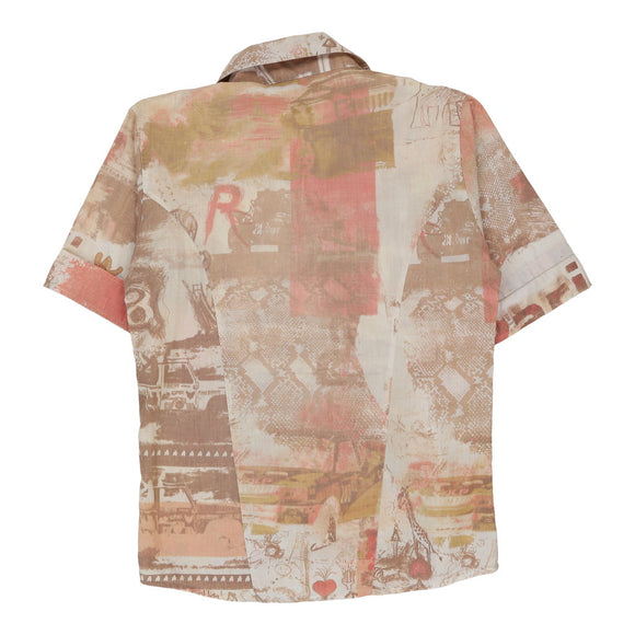 Vintagebeige Freedom Cavalli Patterned Shirt - mens medium