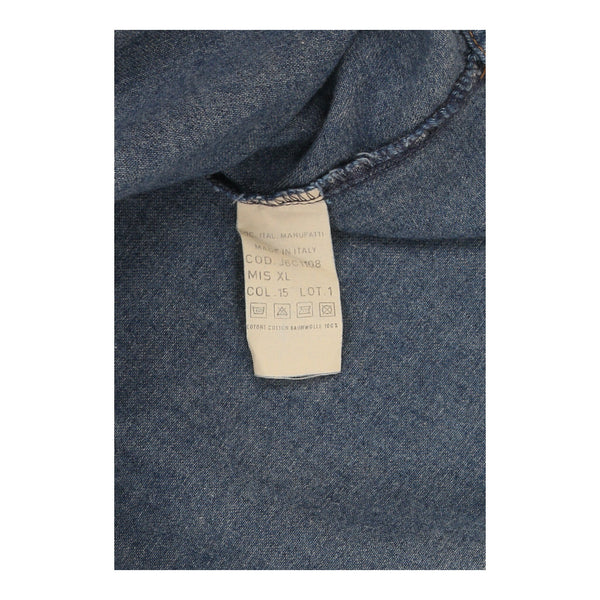 Vintageblue Emporio Armani Denim Shirt - mens x-large
