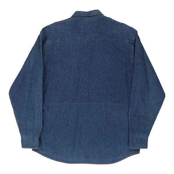 Vintageblue Emporio Armani Denim Shirt - mens x-large