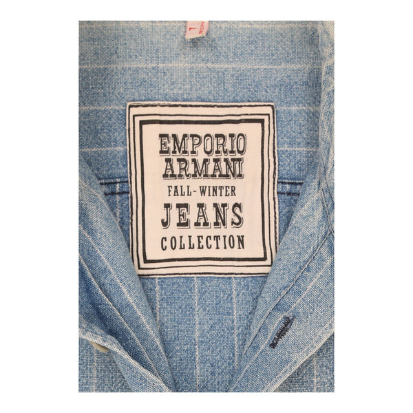 Vintageblue Emporio Armani Denim Shirt - mens large