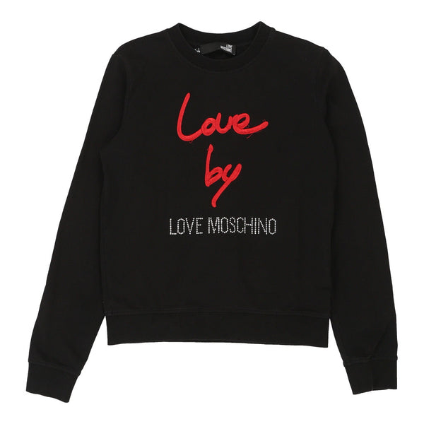 Vintageblack Love Moschino Sweatshirt - womens small