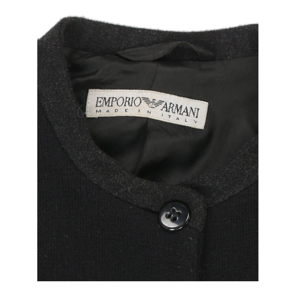 Vintageblack Emporio Armani Overcoat - womens x-small