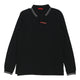 Vintageblack Prada Long Sleeve Polo Shirt - mens large