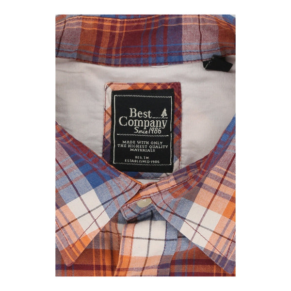 Vintagered Best Company Check Shirt - mens medium